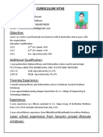 Objective:: Curriculum Vitae