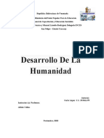 Desarrollo de La Humanidad