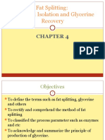 Fat Splitting: Fatty Acid Isolation and Glycerine Recovery