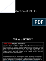 Introduction of RTDS