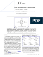 New Methodology For The N-Demethylation of Opiate Alkaloids: Zemin Dong and Peter J. Scammells