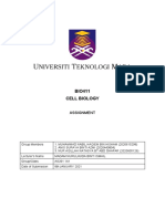 BIO411 Cell Biology: Assignment