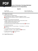 Department of Civil Engineering Quiz # 2: COMSATS Institute of Information Technology Abbottabad