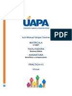 Tarea 5 Compensación y Beneficios Luis Manuel Vargas 170057