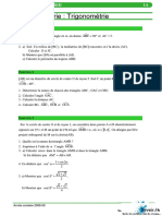 Trigonometrie 3 Exercices Corrigé