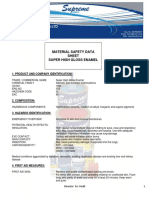 Material Safety Data Sheet Super High Gloss Enamel: 1. Product and Company Identification