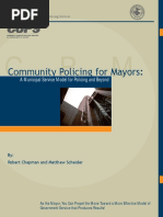 Community Policing For Mayors - A Municipal Service Model For Policing and Beyond