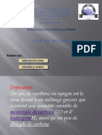 Gaz Du Synthése ..