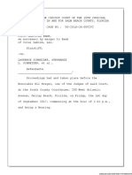 September 1, 2017 Hearing Transcript Before Judge Eli Breger Re. Schneider's Hearing For Stay Pending Appeal Granted by Judge James Ferrara On Aug. 8, 2017