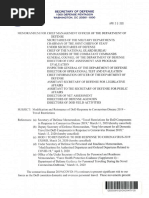 Modification and Reissuance of Dod Response To Coronavirus Disease 2019 Travel Restrictions