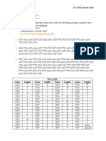 Complementary Strand: Decode Message (Original Strand)