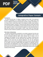 Integrative Paper Sample