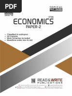 Economics AS Level Paper 2 Topical Past