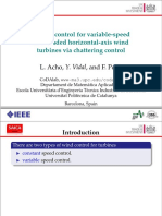 Robust Control For Variable-Speed Two-Bladed Horizontal-Axis Wind Turbines Via Chattering Control