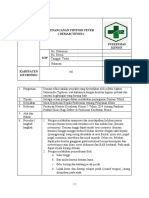 SOP Penanganan Typhoid Fever