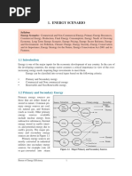 Energy Scenario: Syllabus Energy Scenario: Commercial and Non-Commercial Energy, Primary Energy Resources