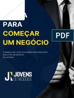 E Book GUIA PARA COMECAR UM NEGOCIO Jovens de Negocios