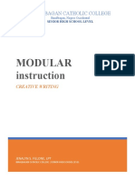 Modular Instruction: Binalbagan Catholic College