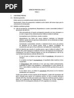 Tema 2 - Cuestiones Previas en El Procedimiento Civil Ordinario