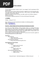 Financial Control - Individual Assignment 1 - Work To Do