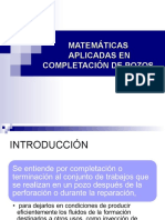 Matematicas Aplicado en Terminaciones Pozo