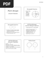 Point Groups: (Crystal Classes)