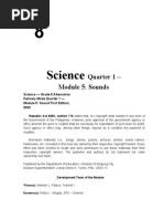 Science: Quarter 1 - Module 5: Sounds