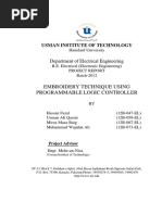 Embroidery Technique Using Programmable Logic Controller: Usman Institute of Technology
