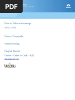 How To Delete AR Cash Receipt