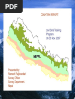 Country Report: 2nd SAS Training Program. 28-30 Nov. 2007