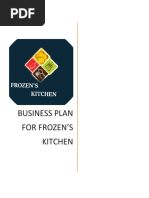 Business Plan For Frozen'S Kitchen