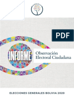 Informe Final de Observación Electoral 2020