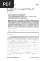 New Method For Calculating The Heating of Conductor