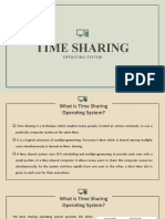 Time Sharing: Operating System