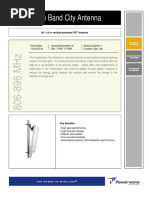 Single Band City Antenna: 90° 1.8 M Vertical-Polarized FET Antenna