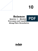 Science10 - Q1 - Mod3 - Processes and Landforms Along Plate Boundaries