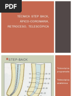 Técnica Step Back, Ápico-Coronaria, Retroceso