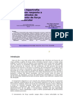 Grau de Hipertrofia Muscular em Relação A 3 Métodos de Força Muscular