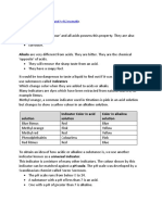 Acids and Bases IGCSE Notes