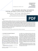 Integrating Archaeology, Archaeometry and Geology: Local Production Technology and Imports at Paola (Cosenza, Southern Italy)