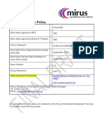 Case Study 1 - Health and Safety Policy - Final Draft - August 2018