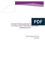 Concept of Forge Application Under Effect of Friction Time For AISI 316 Using Friction Welding Process