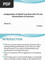 Amalgamation of Global Trust Bank With UTI and Oriental Bank of Commerce