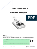 Behring - Coagulometro - Fibrintimer II - User Manual