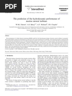 Batten & Bahaj 2008 The Prediction of The Hydrodynamic Performance of Amrine Current Turbines