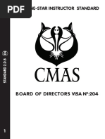 Cmas One-Star Instructor Standard: Board of Directors Visa N:204