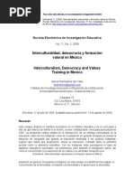 Interculturalidad, Democracia y Formación Valoral en M