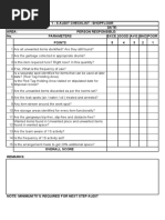 1 S Checklist Shopfloor