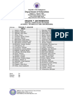 Department of Education: Grade 7 Archimedes