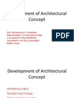 Development of Architectural Concept - Lecture 4